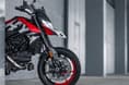 The Hypermotard 950 rides on 17-inch alloy wheels The Hypermotard 950 rides on 17-inch alloy wheels